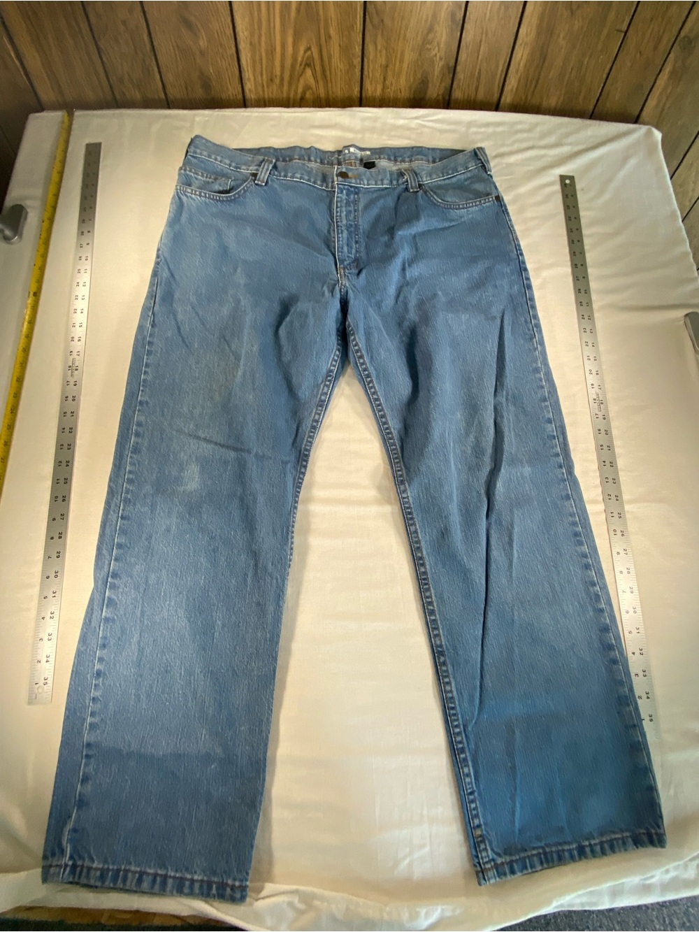 Carhartt Men’s 42 x 30 Relaxed Fit Denim Blue Jeans Pants